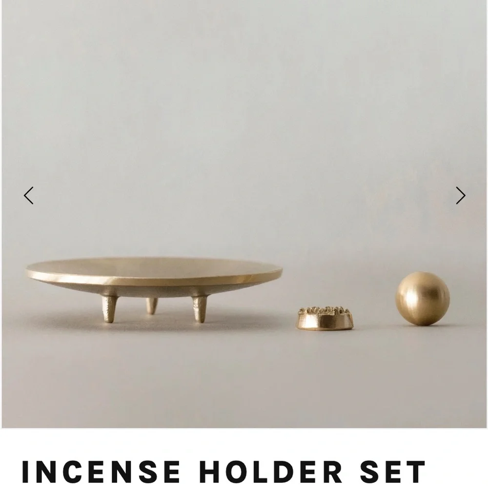 POJ Studio Gold Incense Holder Set, from Japan - Picture 3 of 10